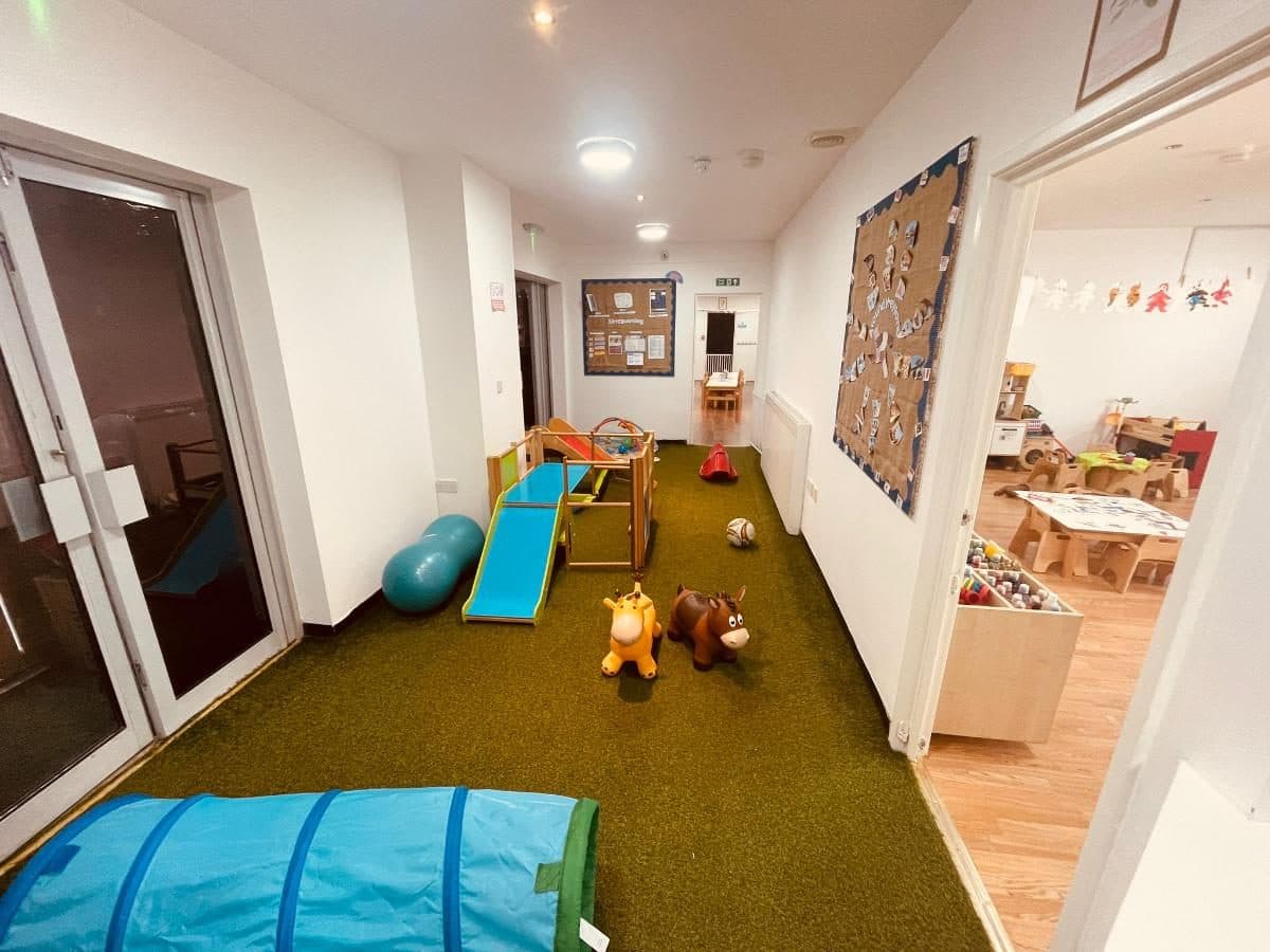 blossoming minds daycare indoor play space with toys