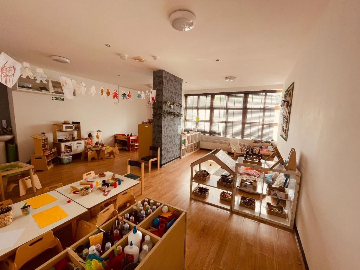 blossoming minds daycare organized classroom with learning stations
